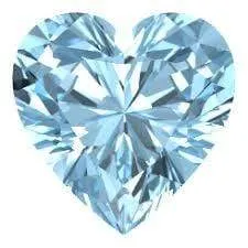 4MM  HEART AQUAMARINE  LOOSE GEMSTONE