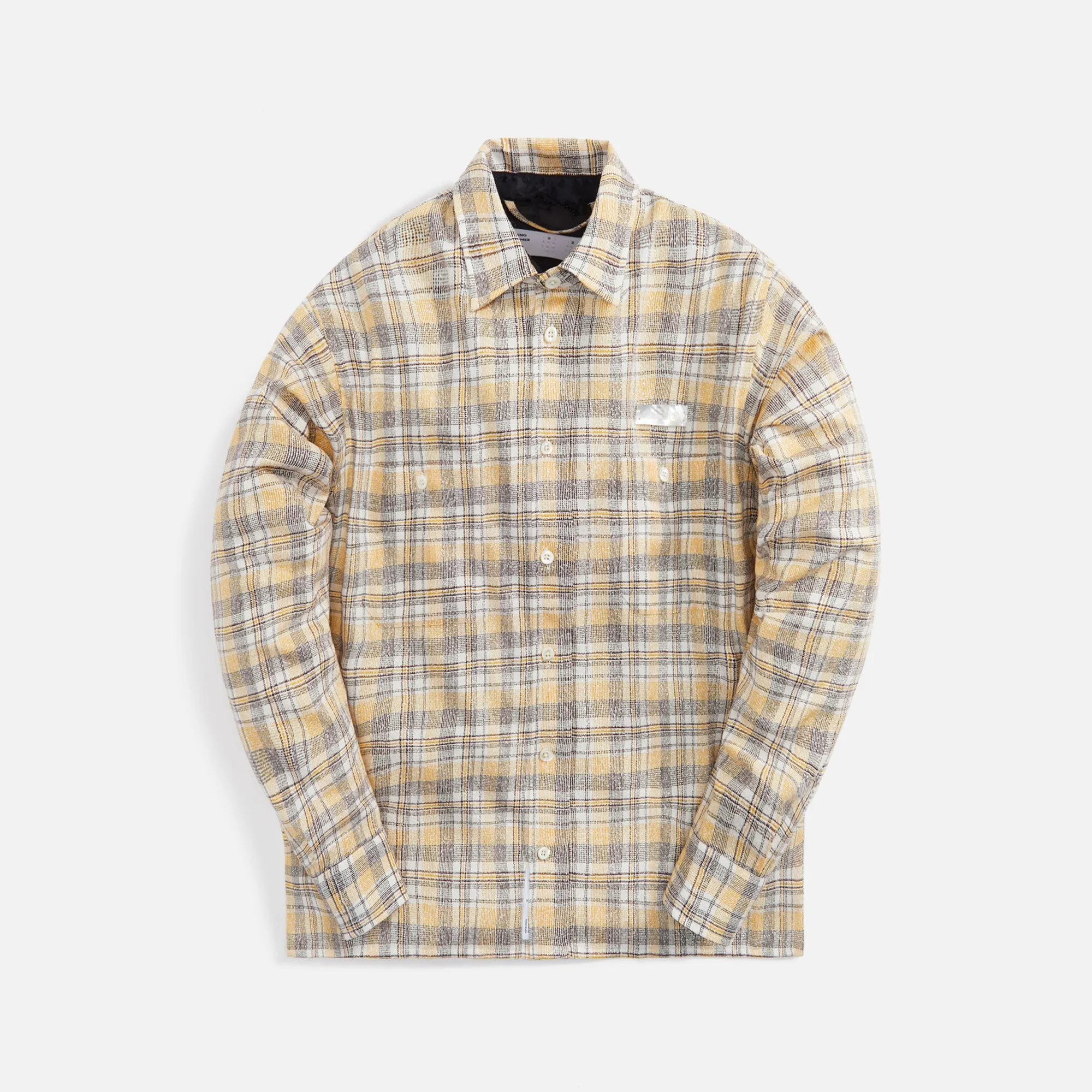 4S Designs Workshirt Yellow - Plaid