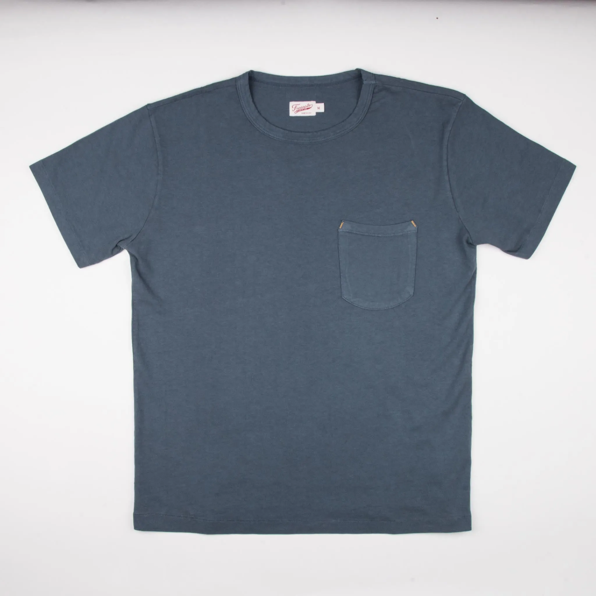 9 oz. Pocket Tee | Faded Blue | Freenote Cloth