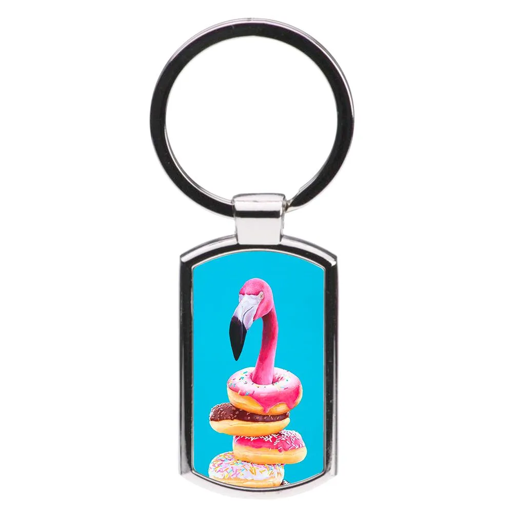 A Famished Flamingo Luxury Keyring