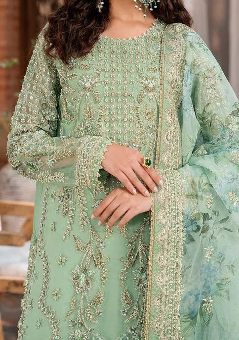 Akbar Aslam Riwayat Pakistani Luxury Organza Dress