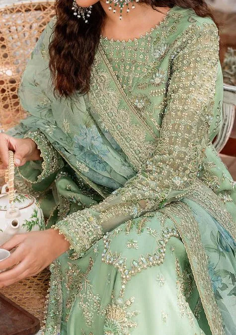 Akbar Aslam Riwayat Pakistani Luxury Organza Dress