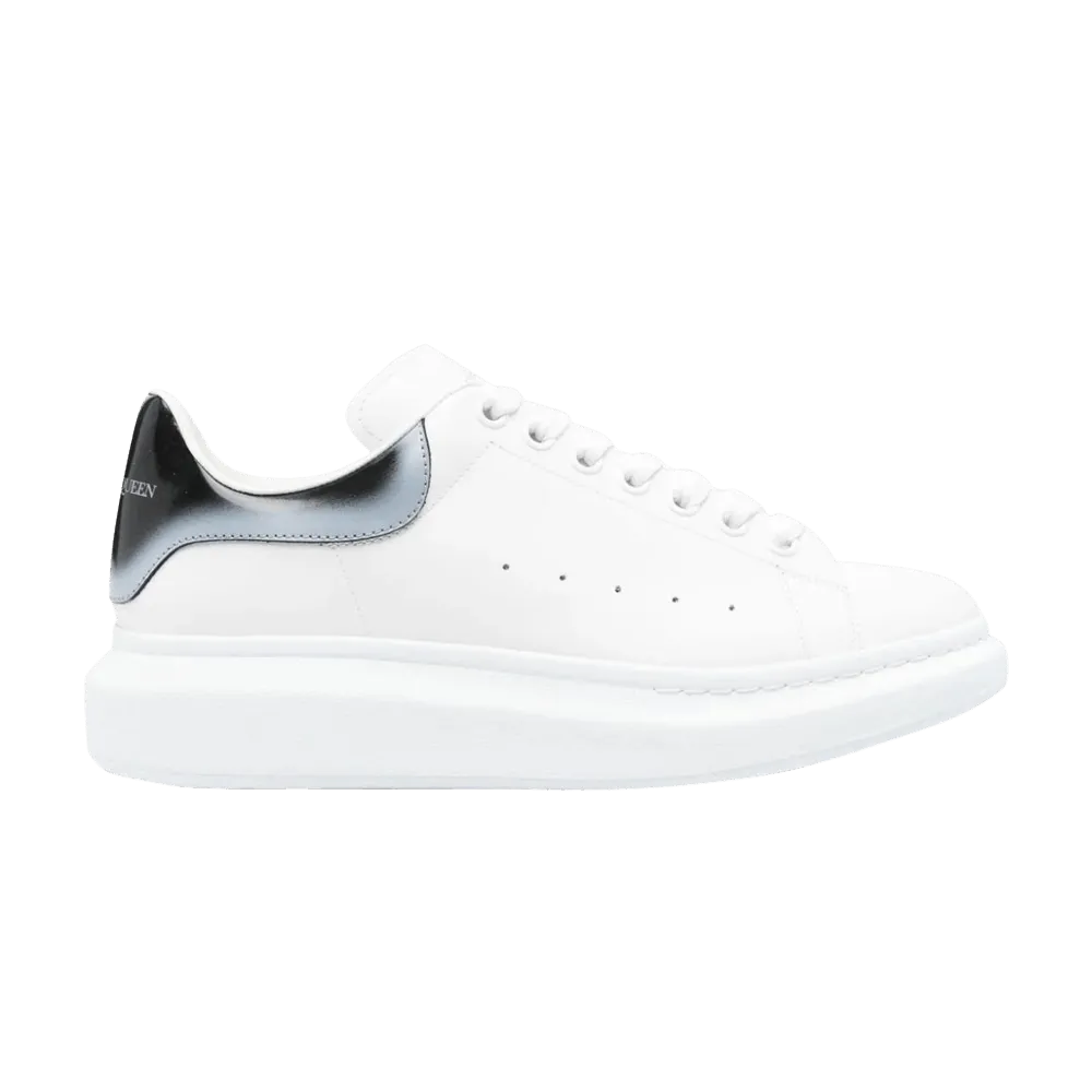 Sure! An optimized title for the e-commerce product could be:

Alexander McQueen Mens Oversized Sneakers with Faded Heel in White, Black, and Silver