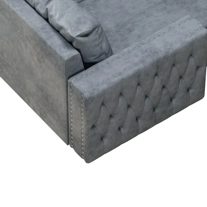 Elegant American Luxury Sofa Bed with Versatile Design for Ultimate Comfort