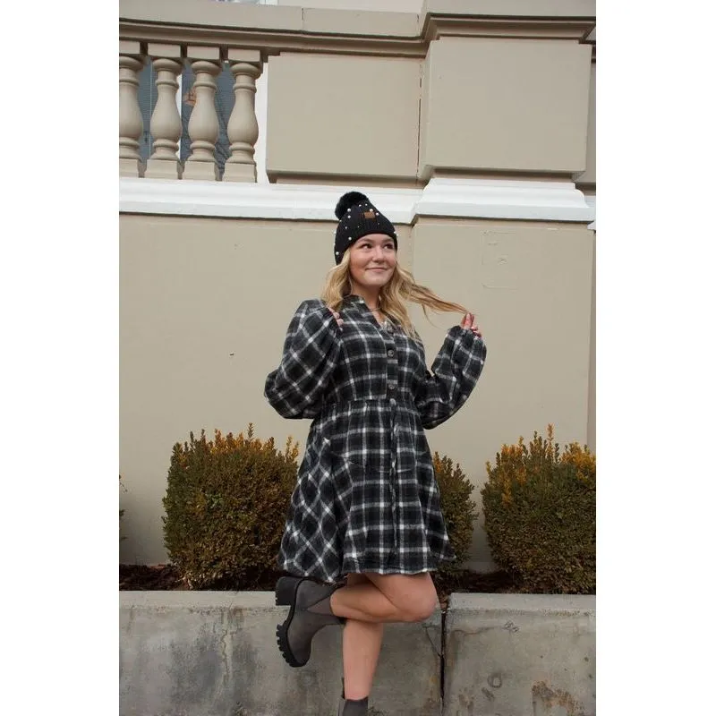 Andrea Plaid Flannel Dress