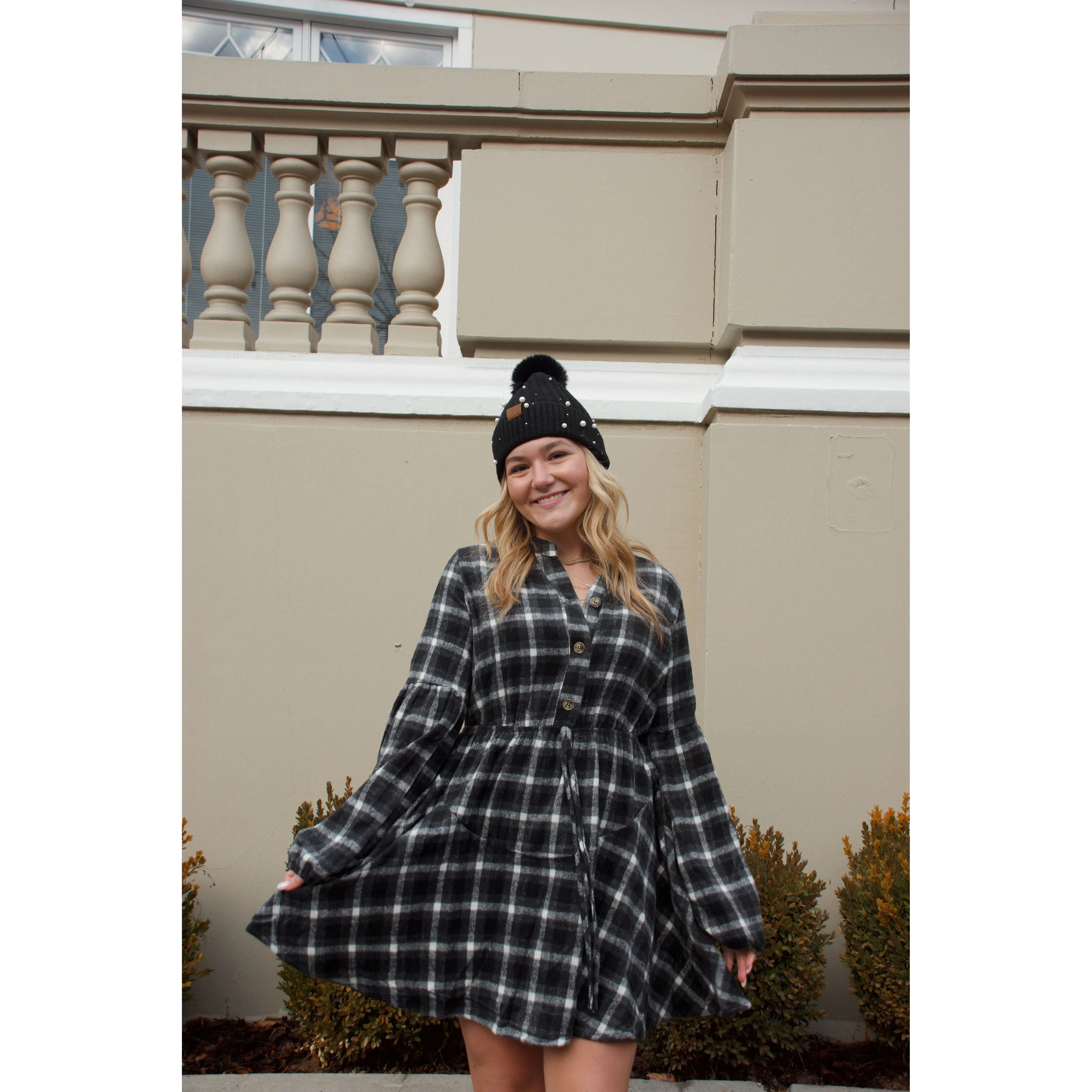 Andrea Plaid Flannel Dress