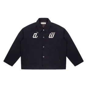 ANTIDOTE Letter Logo Embroidered Loose Jacket