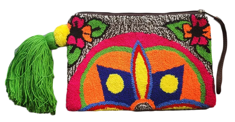 Ashlyn Handmade Wayuu Punch-needle Clutch