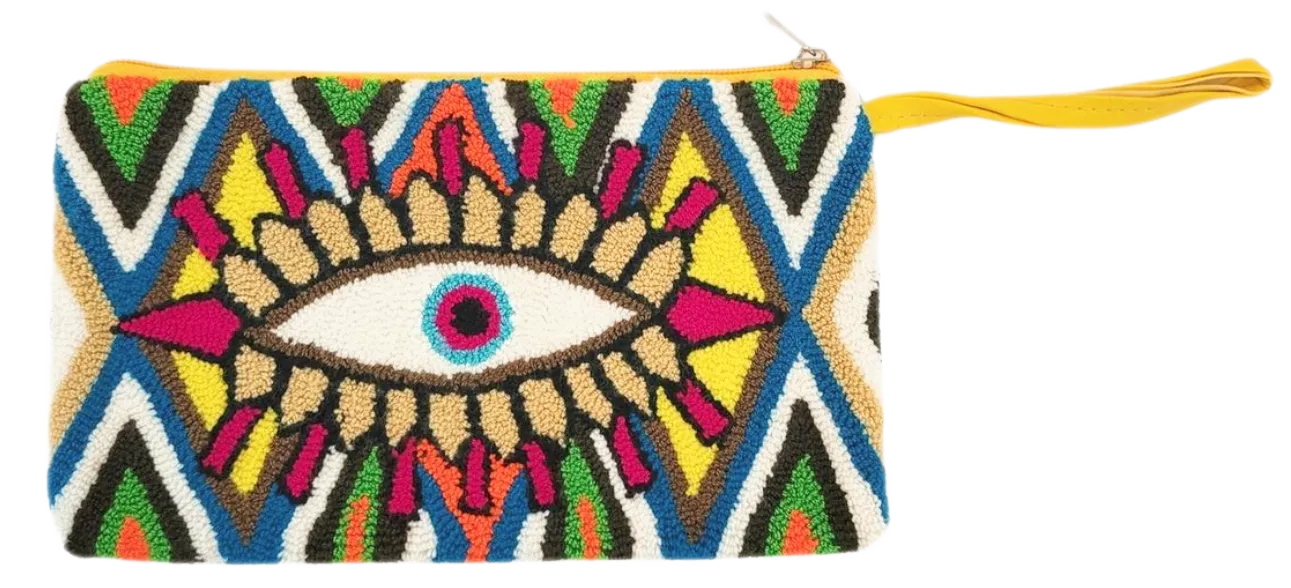 Aubree Handmade Wayuu Punch-needle Clutch