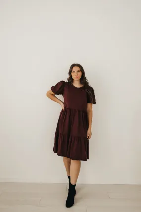 Bailey Loose Dress in Plum (XS-XXL)