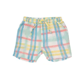 Beach Plaid Muslin Shorts