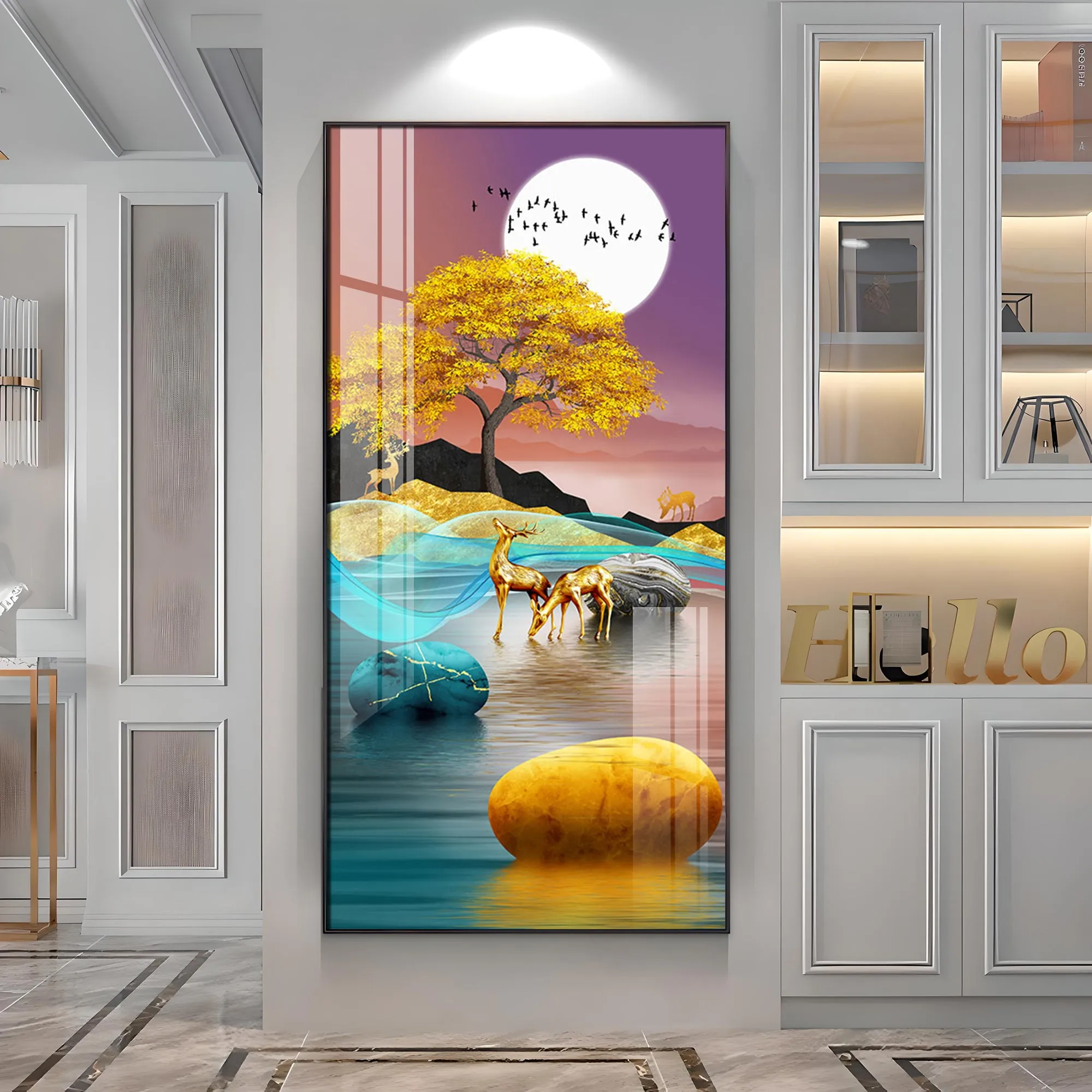 Beautiful Evening Luxury Crystal Wall Art