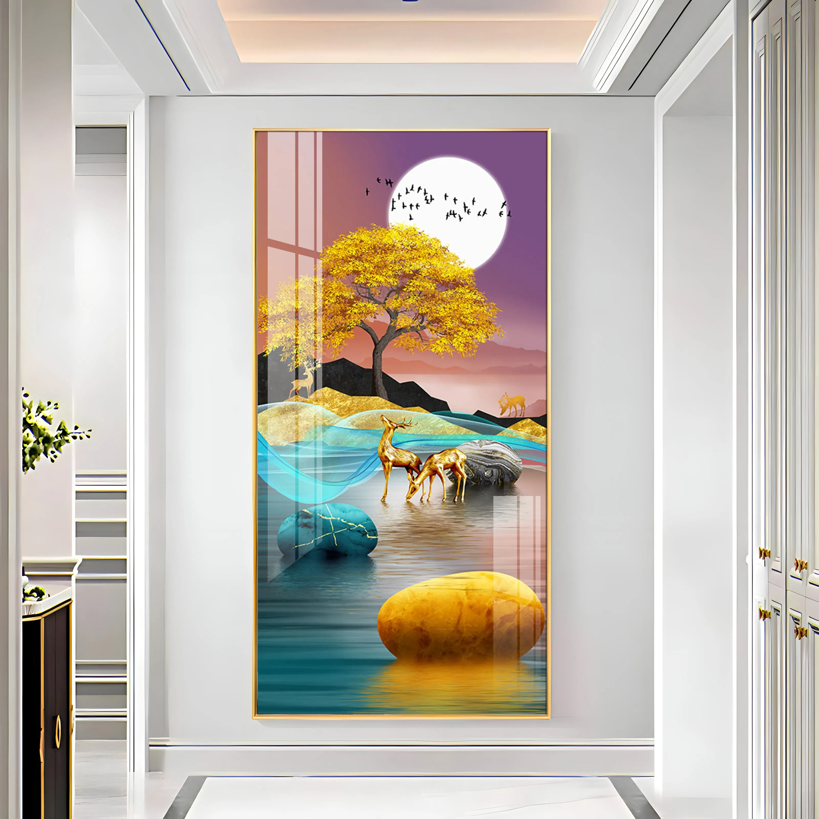 Beautiful Evening Luxury Crystal Wall Art