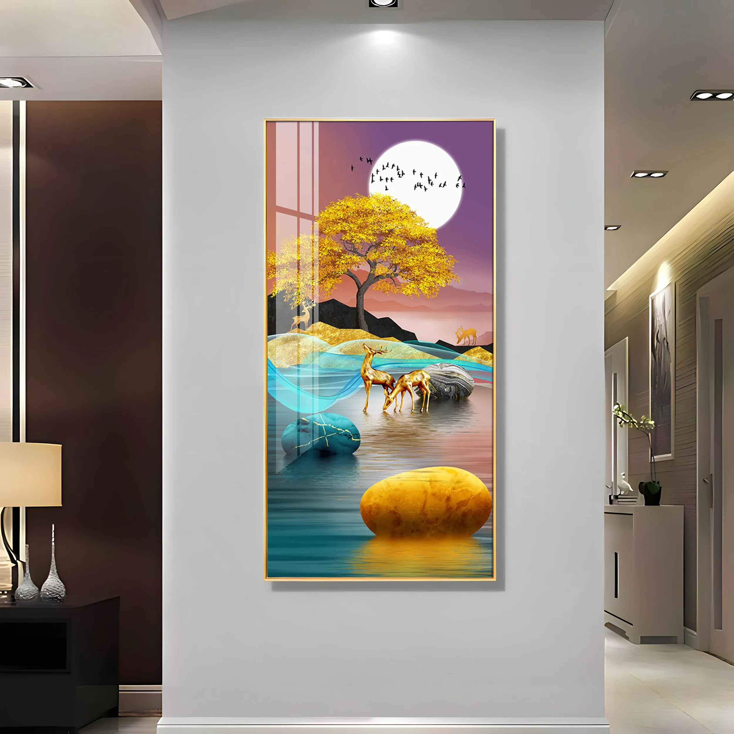 Beautiful Evening Luxury Crystal Wall Art