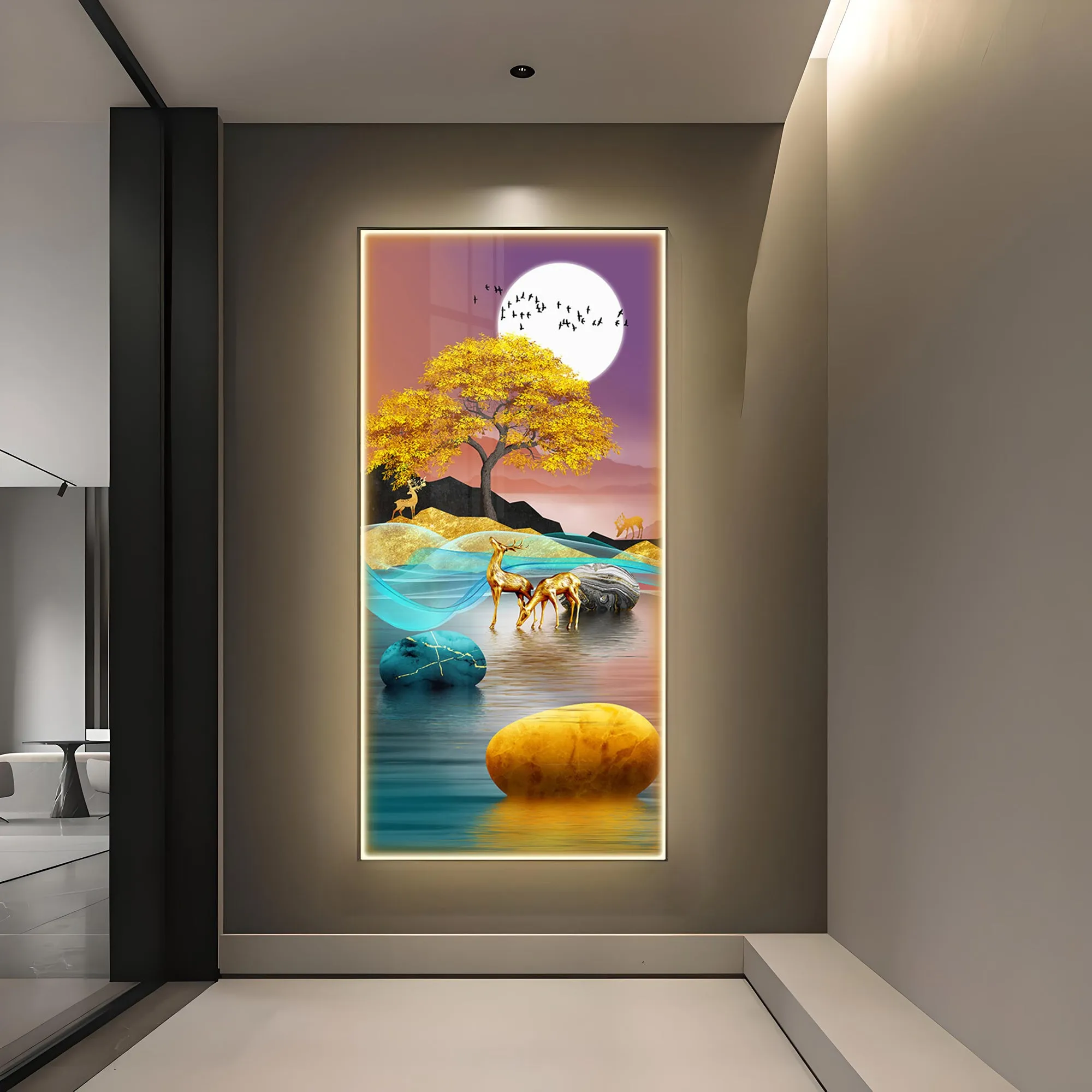 Beautiful Evening Luxury Crystal Wall Art