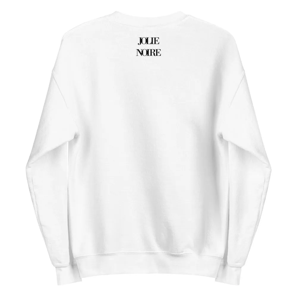 Black Luxury Sweatshirt- White