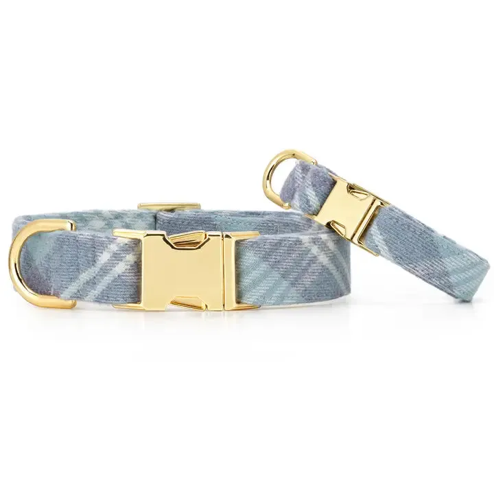 Blue Frost Plaid Collar