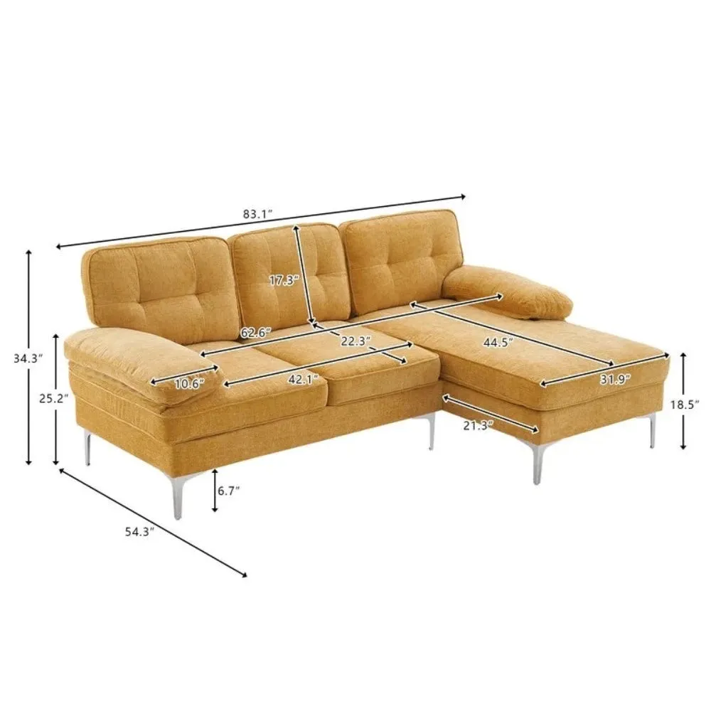 Bosco Luxury Modern Sectional Sofa Set