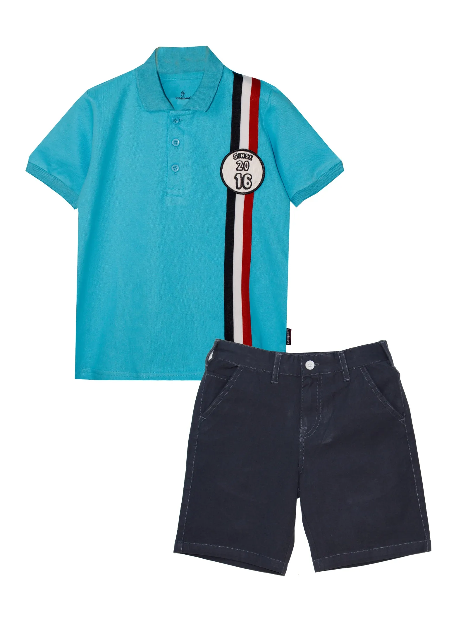 Boys Polo Tee & Formal Shorts Set