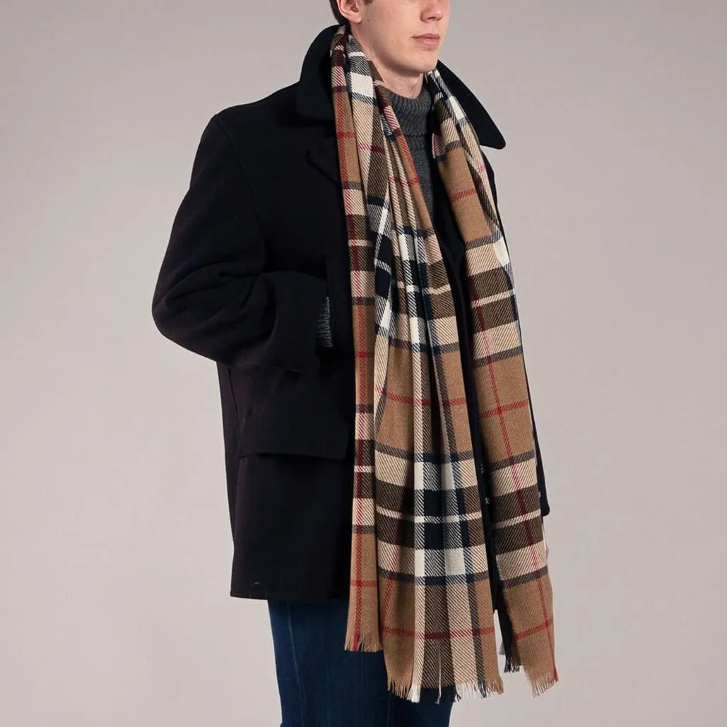 Brock Luxury Fine Wool Stole - Thomson Camel Modern