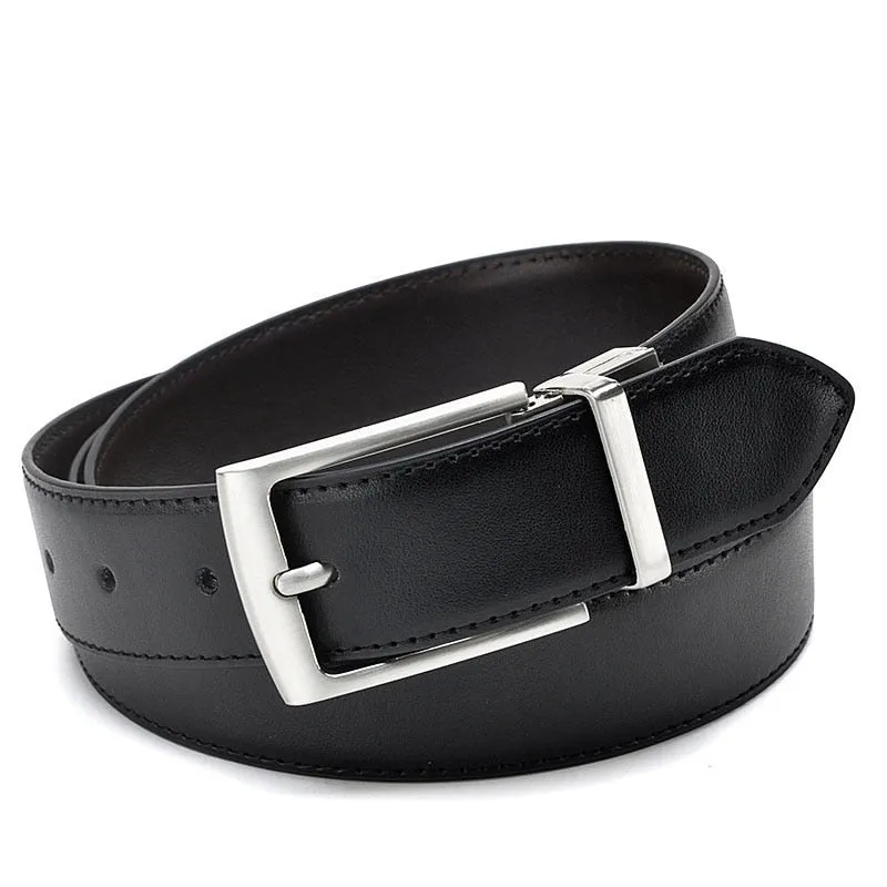 Buckle Belts For Men Formal Business Genuine Leather Belt