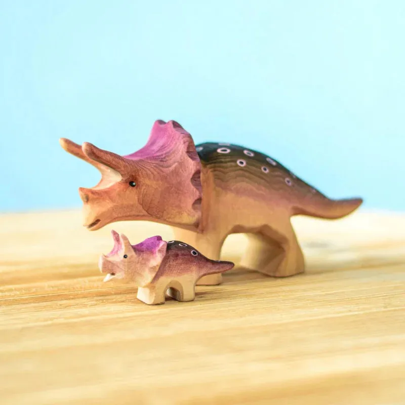 Bumbu Handmade Triceratops Dinosaur Set