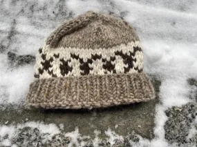 Canadian handmade Hats - Brown circles