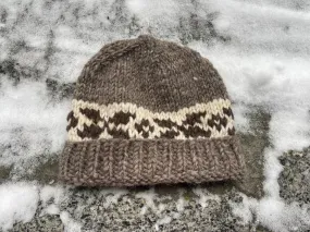 Canadian handmade Hats - Brown flower