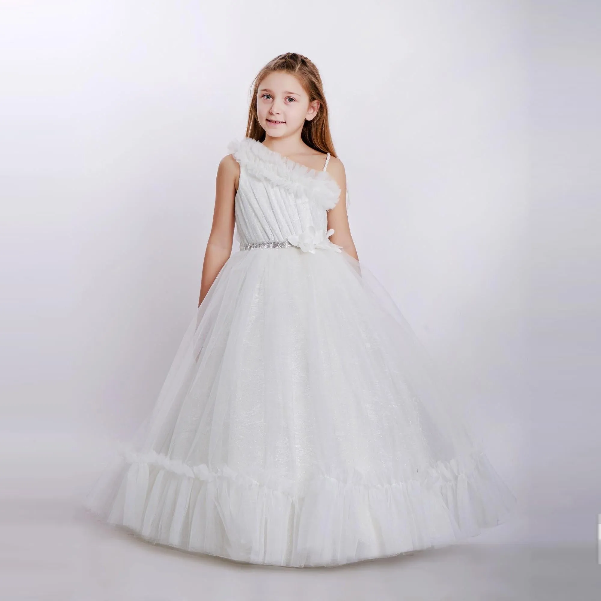 Cascade Gown Girls Formal Dress