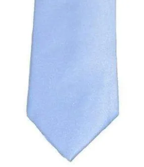 Cavani Sky Plain Satin Tie Set