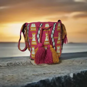 Charleigh Large Handmade Wayuu Mochila bag