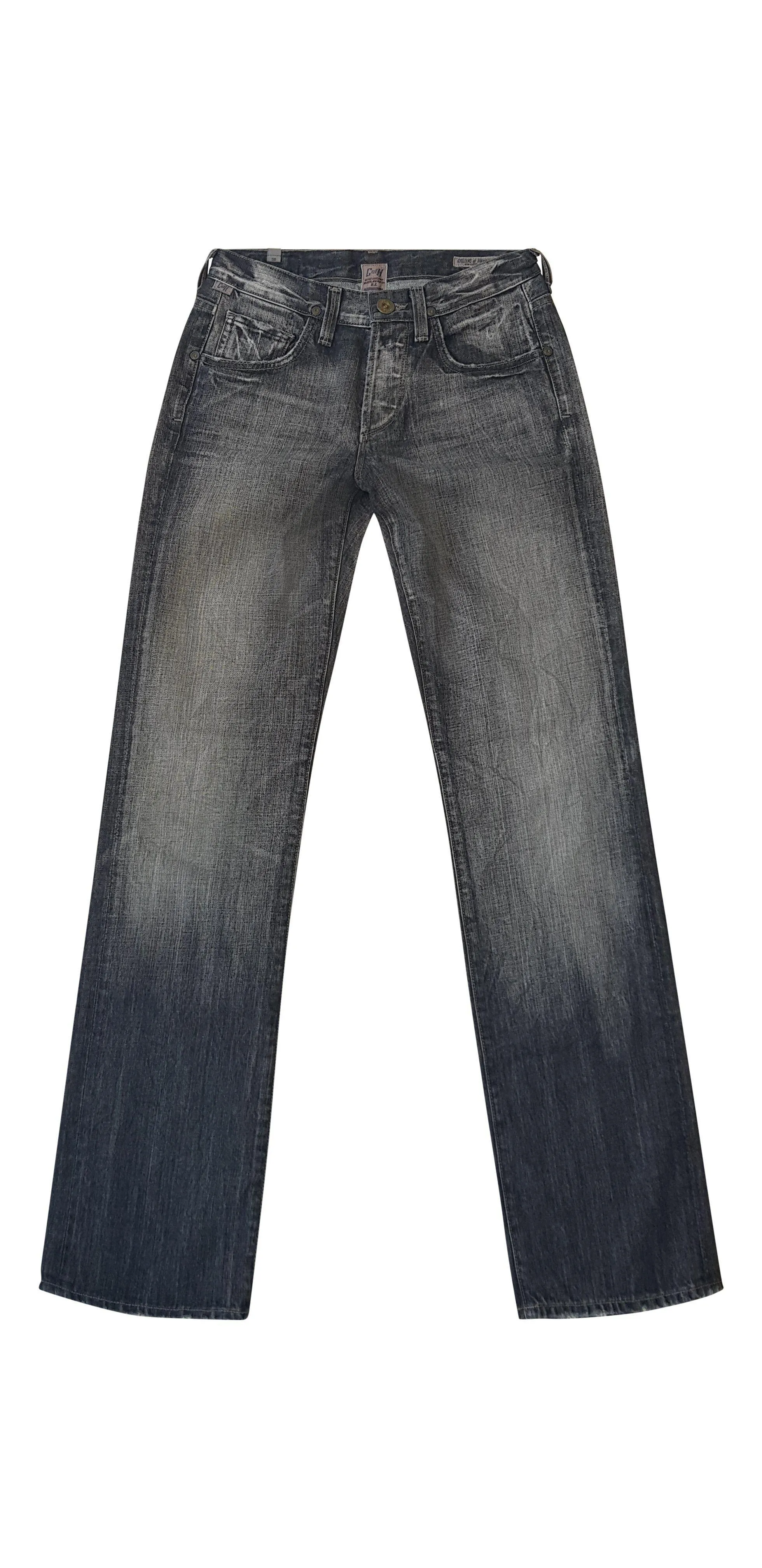 CITIZENS OF HUMANITY Men's Grey Faded Straight Leg Jeans (W30 L34.5)