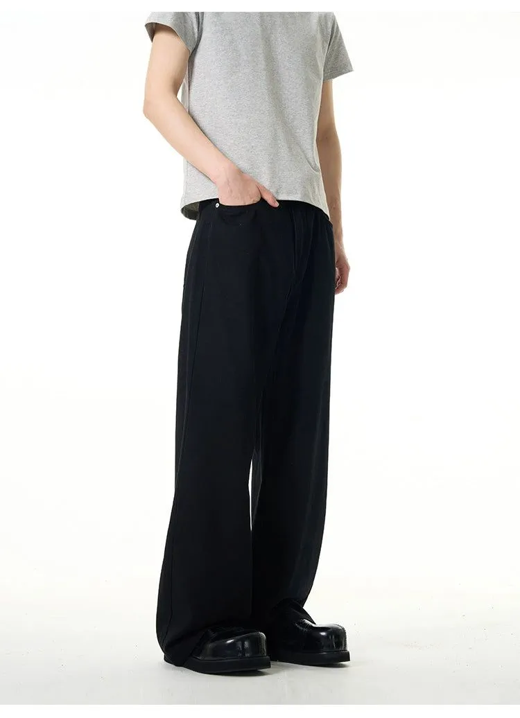 Clean Fit Loose Wide Pants