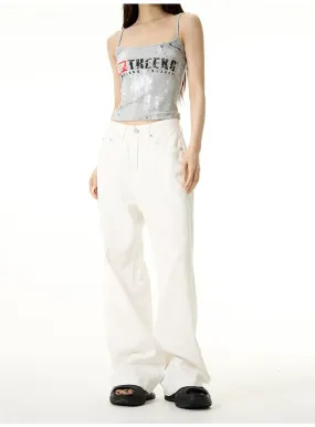 Clean Fit Loose Wide Pants