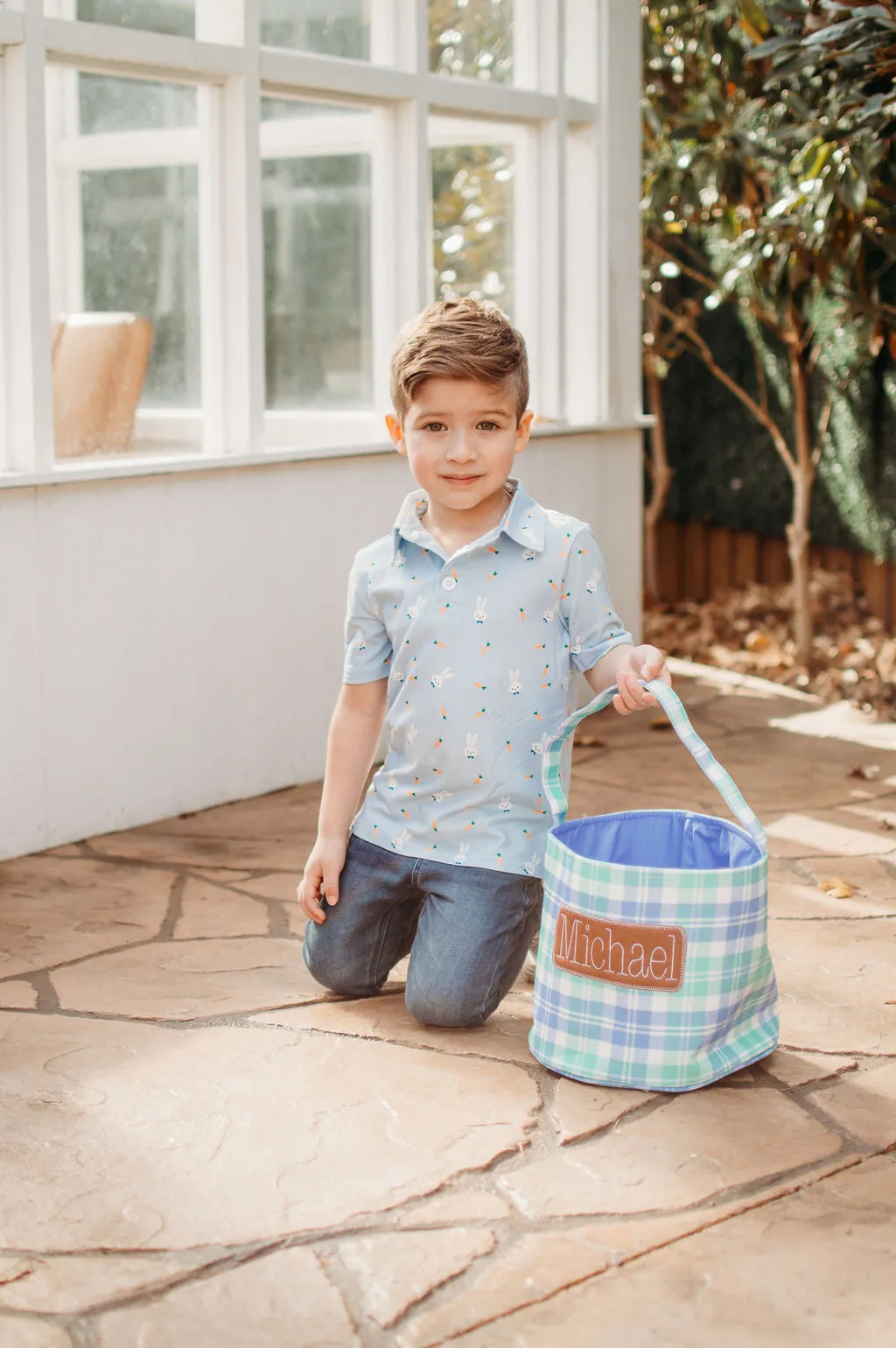 Easter Basket - Easter Plaid