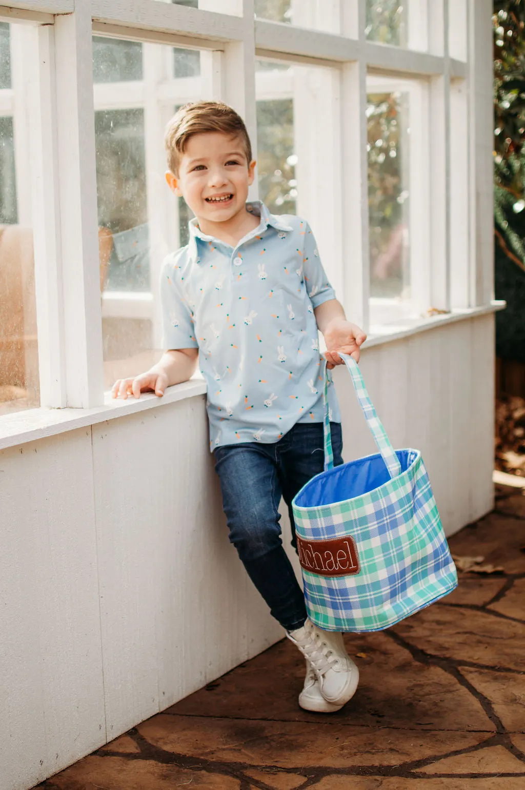 Easter Basket - Easter Plaid