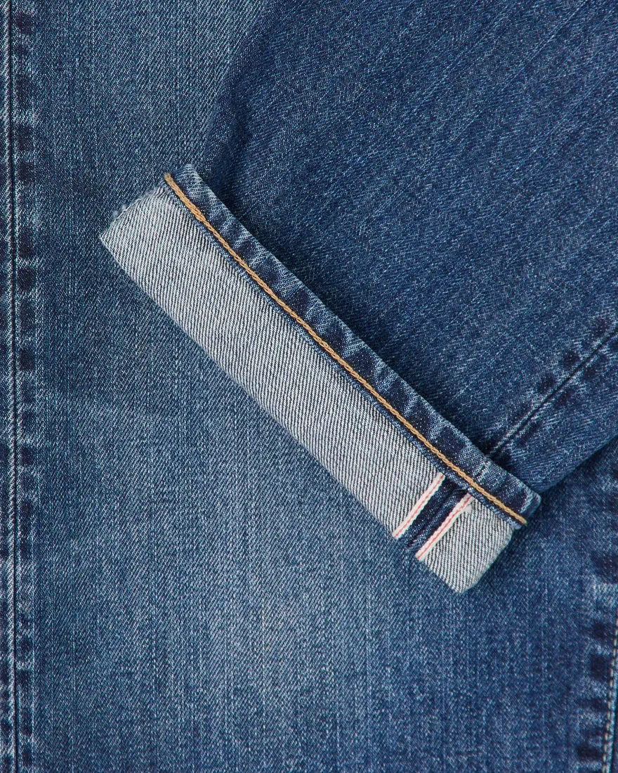 EDWIN Loose Tapered Blue Dark Used Made in Japan