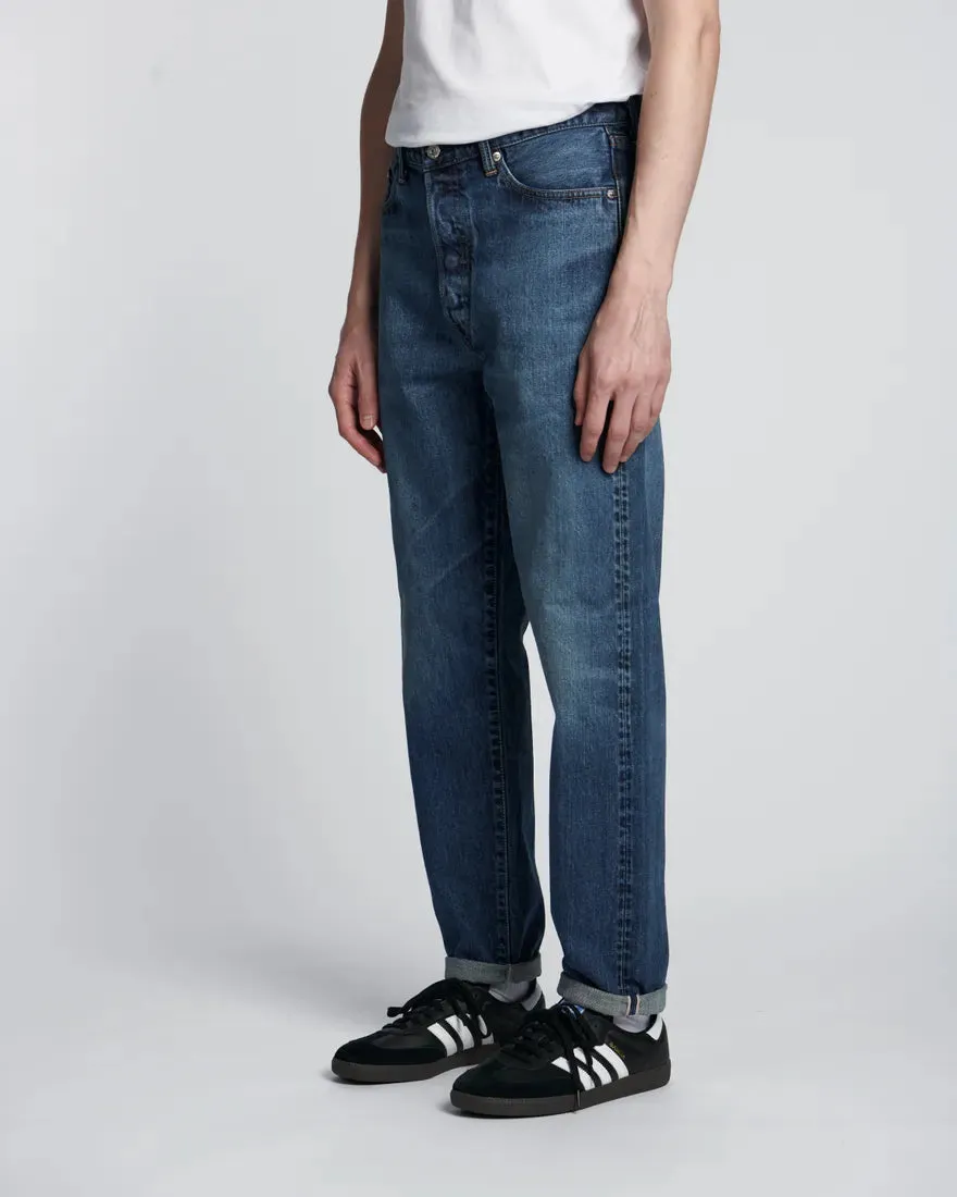 EDWIN Loose Tapered Blue Dark Used Made in Japan