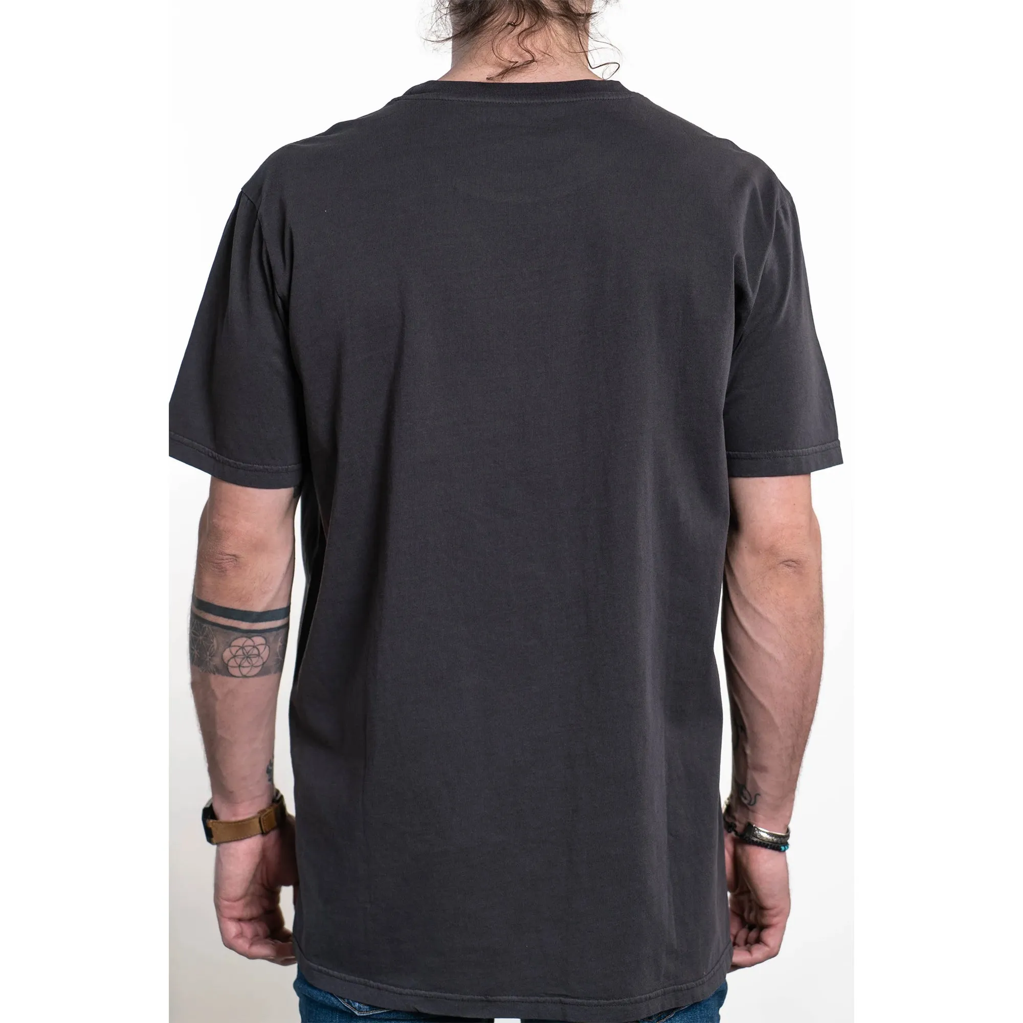 Elipse logo - Broderie - Vintage Feel - Regular fit - Garment Dye Faded Black Tee