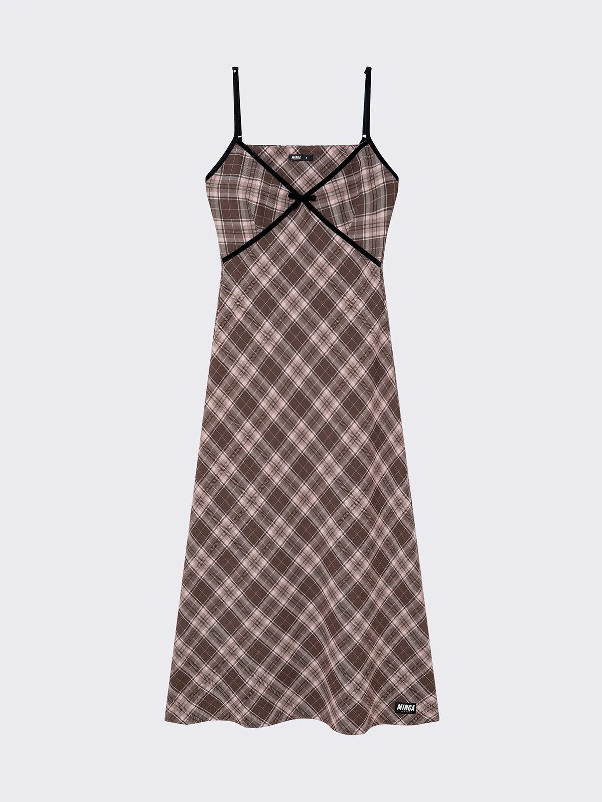 Emma Plaid Maxi Dress