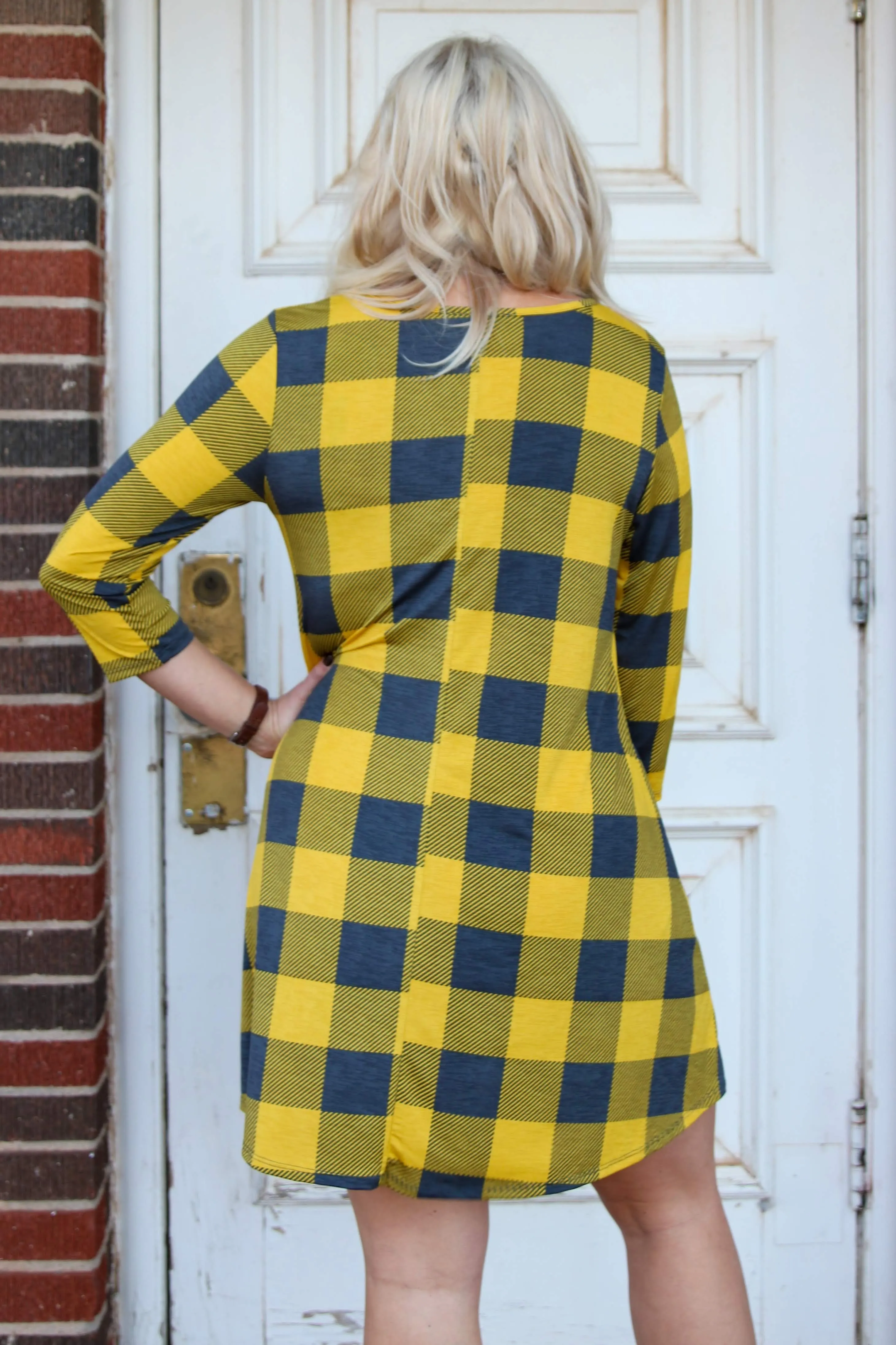 Enid Plaid Dress