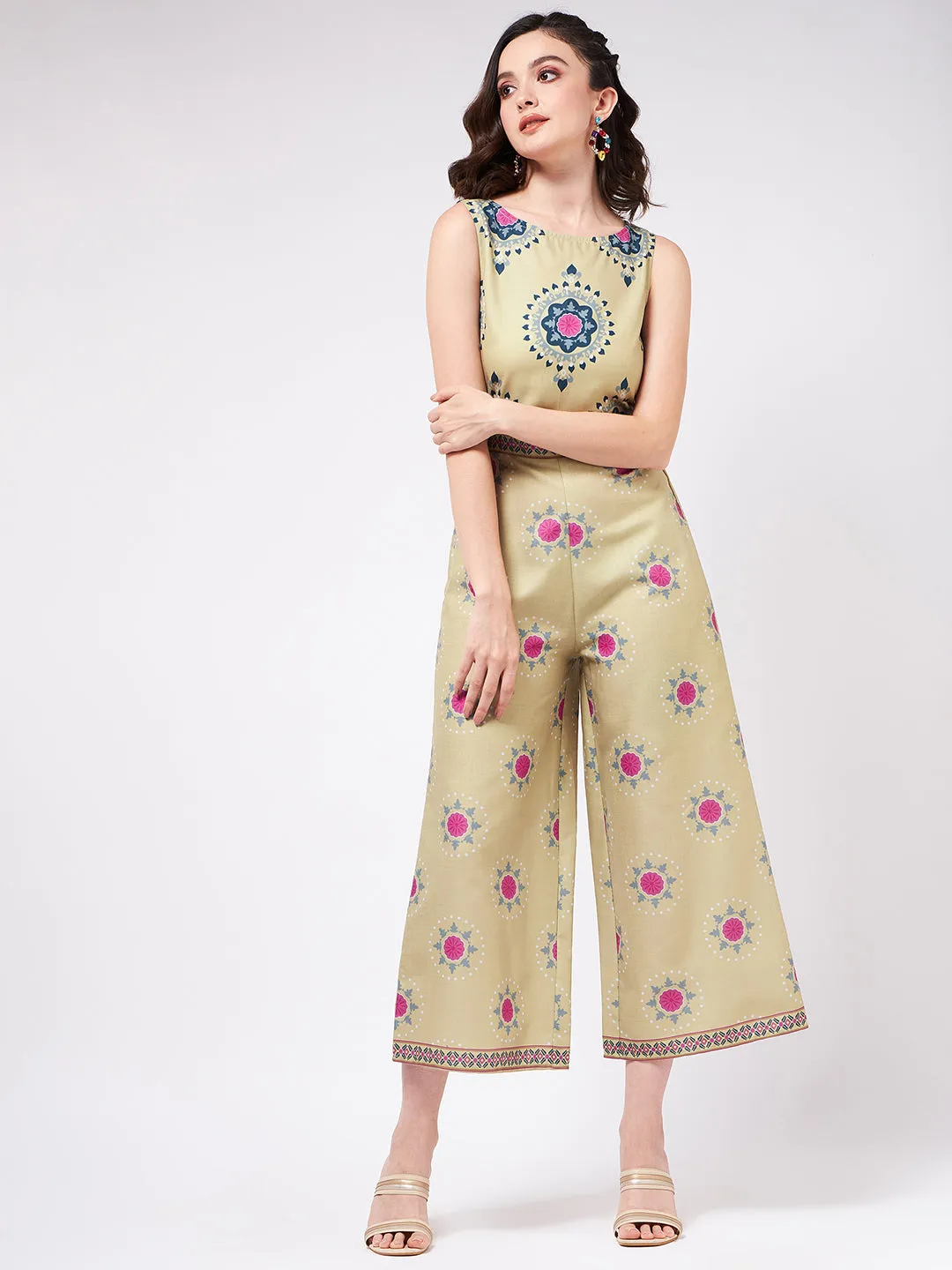 Ethnic Digital Printed Jumpsuit