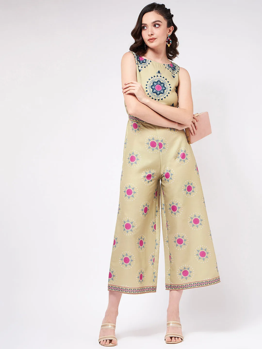 Ethnic Digital Printed Jumpsuit