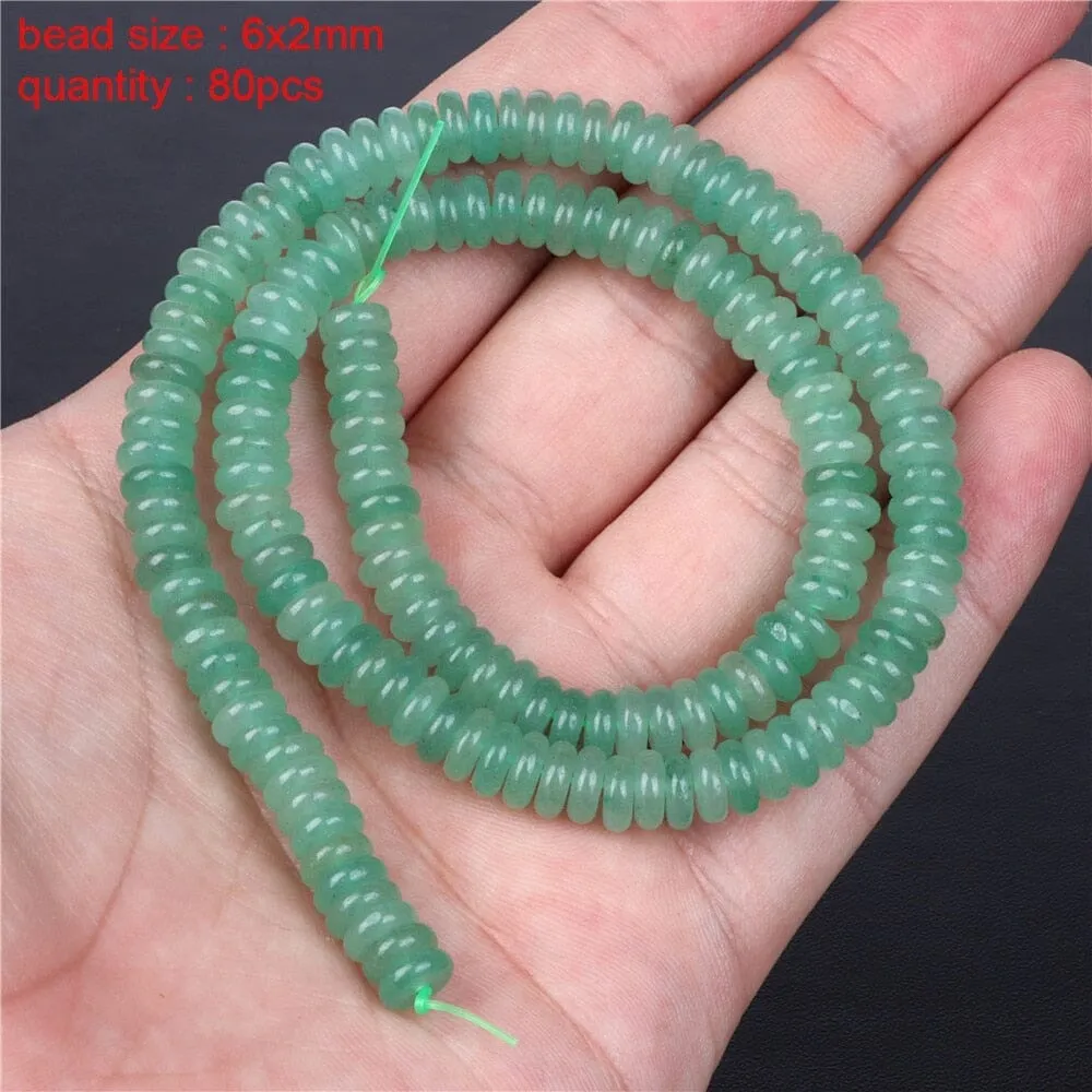 Faceted Round Loose Green Aventurine DIY Beads