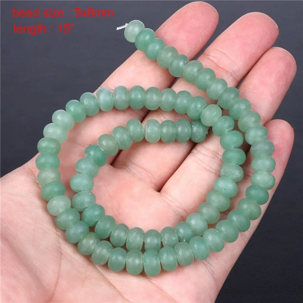 Faceted Round Loose Green Aventurine DIY Beads