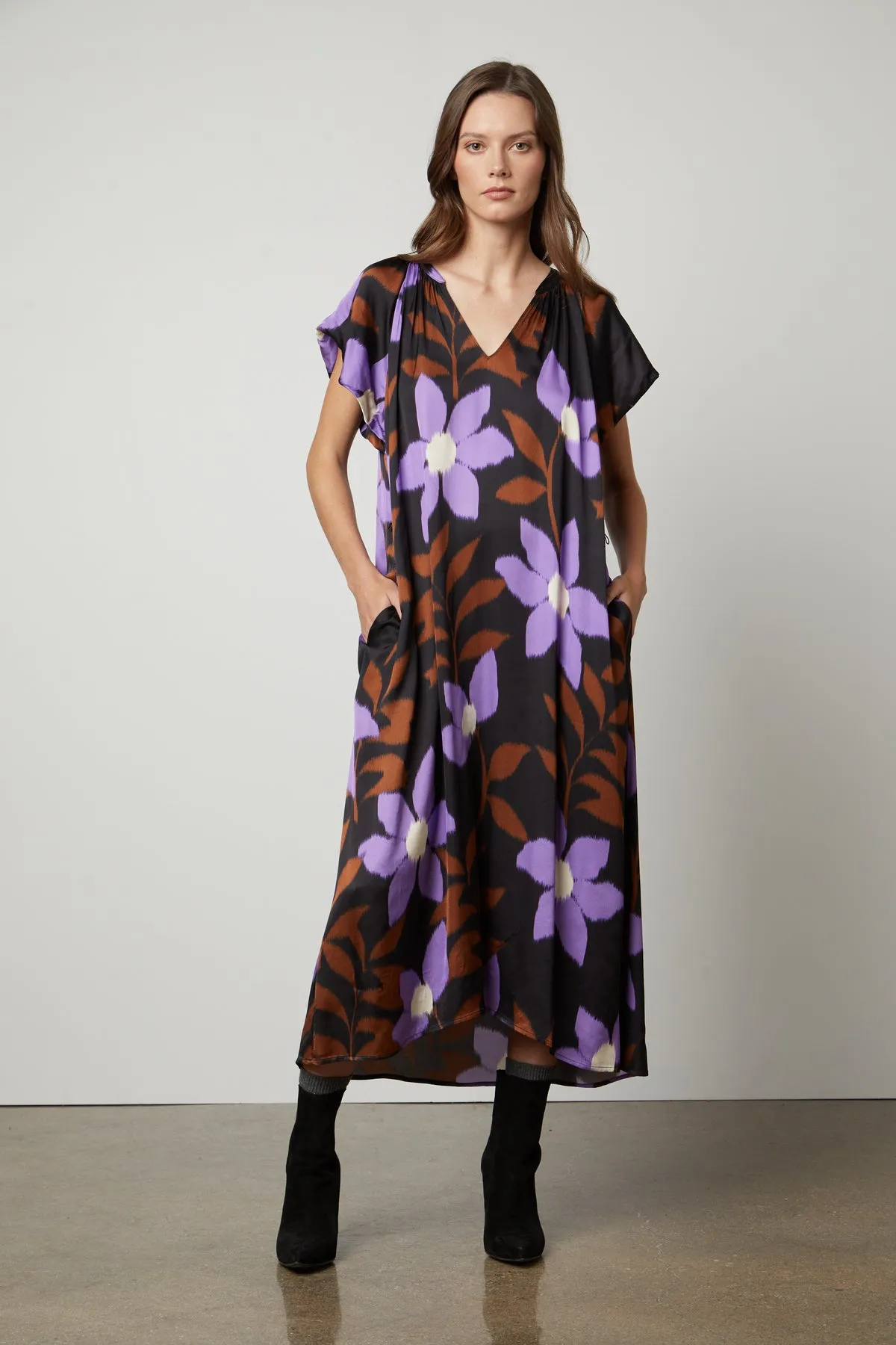 FRANCINE PRINTED MIDI DRESS