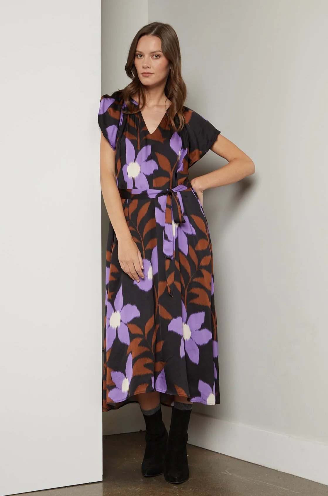 FRANCINE PRINTED MIDI DRESS