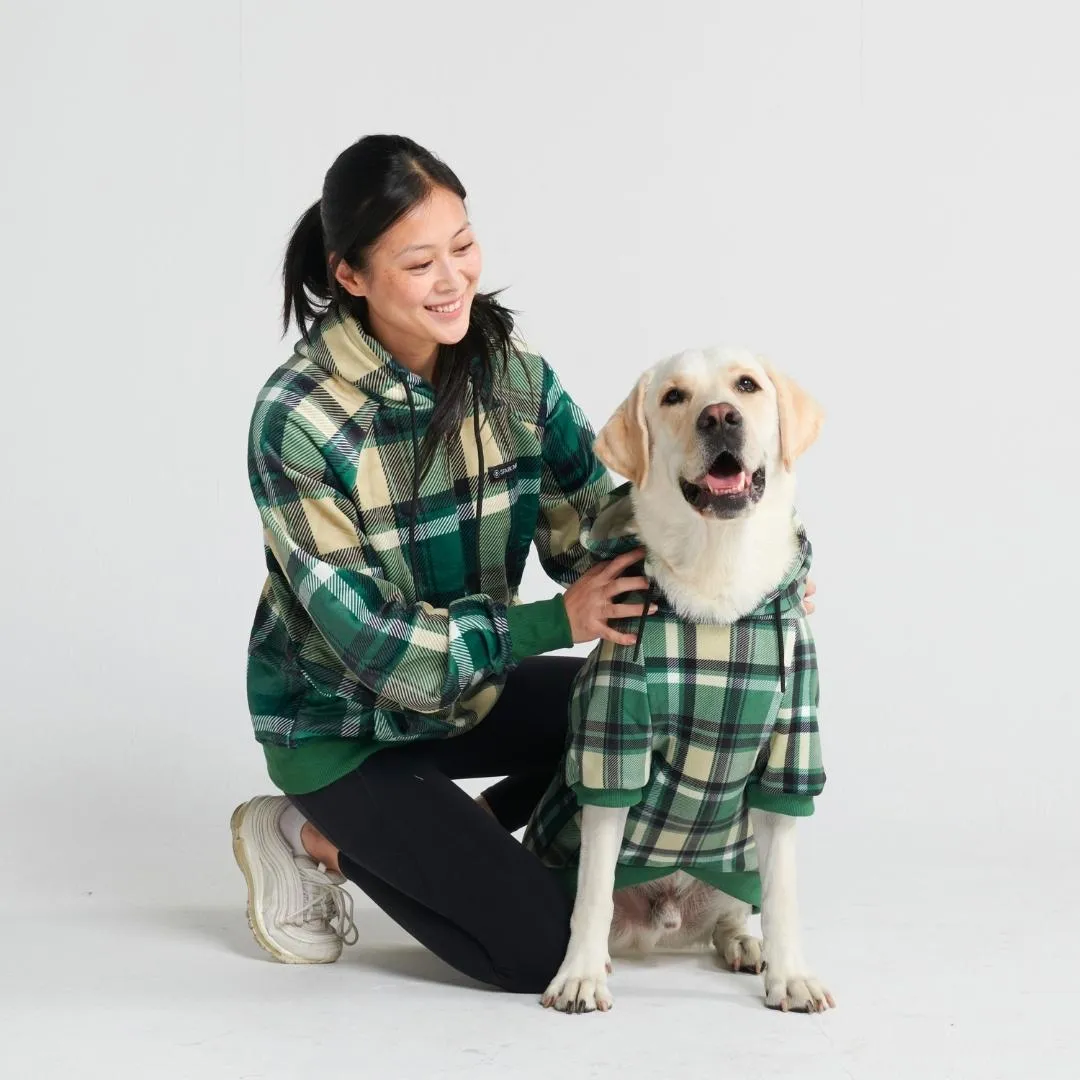 Green Plaid Human Hoodie