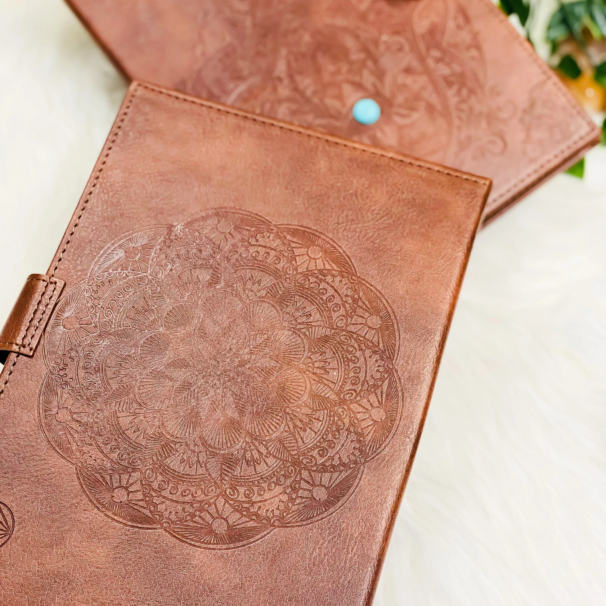 Handmade Brown Hamsa Journal