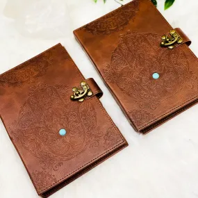 Handmade Brown Hamsa Journal